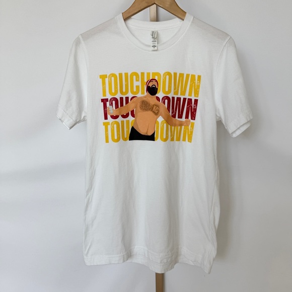 Jason Kelce KC Touchdown Graphic T-Shirt Unisex Medium Multicolor Football NFL - Picture 2 of 11